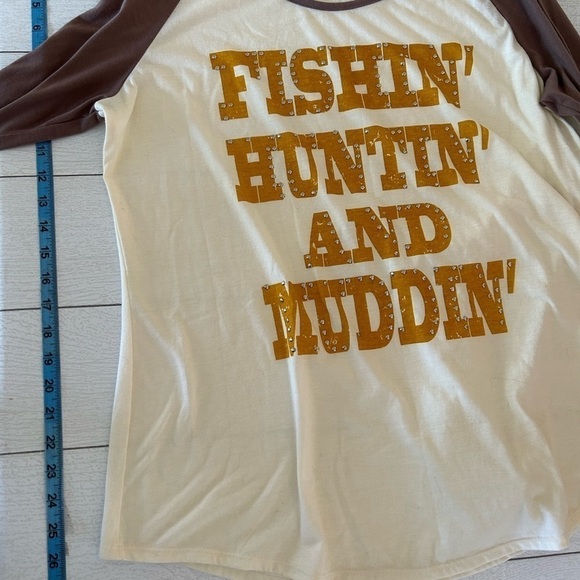 Ladies wrangler extra large 3/4 sleeve stretchy fishing hunting missing shirt - Picture 3 of 7